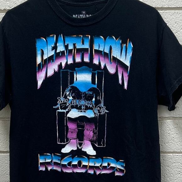 Death Row Black Tee size M - Picture 8 of 8